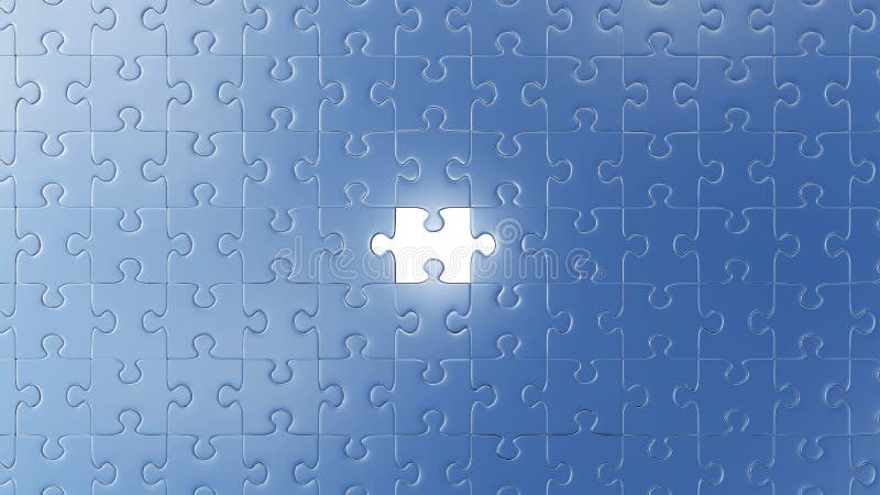 Middle Missing Piece Pieces Puzzle Stock Illustrations 86 Middle