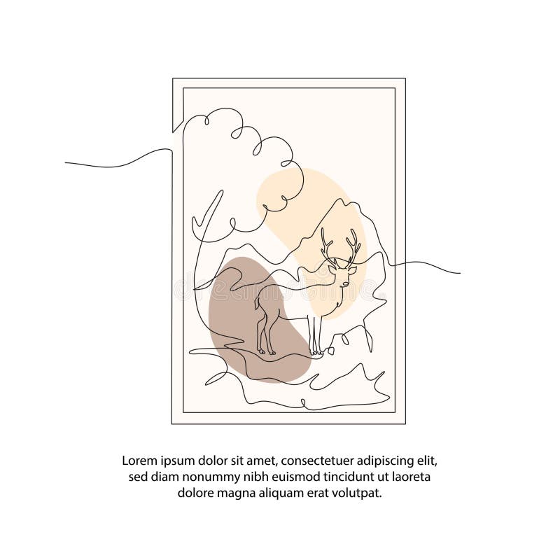 Un poster pentru conservarea cerului cu o linie cu un cadru frumos stock illustration