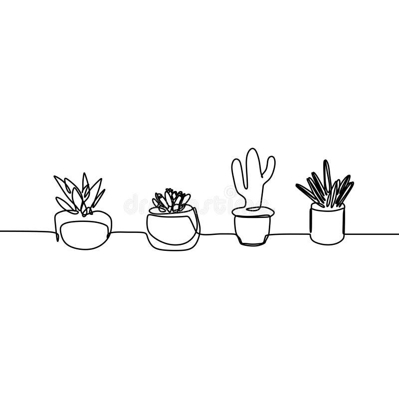 Featured image of post Aesthetic Cactus Line Drawing The leaves are small curved ovals with the smaller end connected to the stem