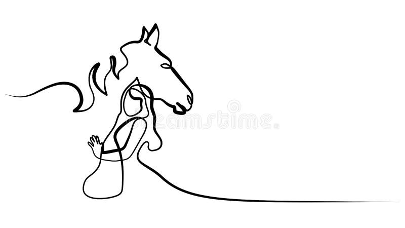 Horse Line Drawing Stock Illustrations  16252 Horse Line Drawing Stock  Illustrations Vectors  Clipart  Dreamstime