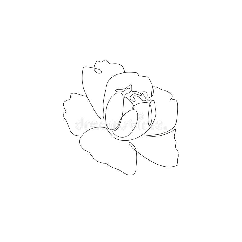 Flower tattoo one line  Tatouage fleur Tatouages minimalistes Tatouage  en ligne continue