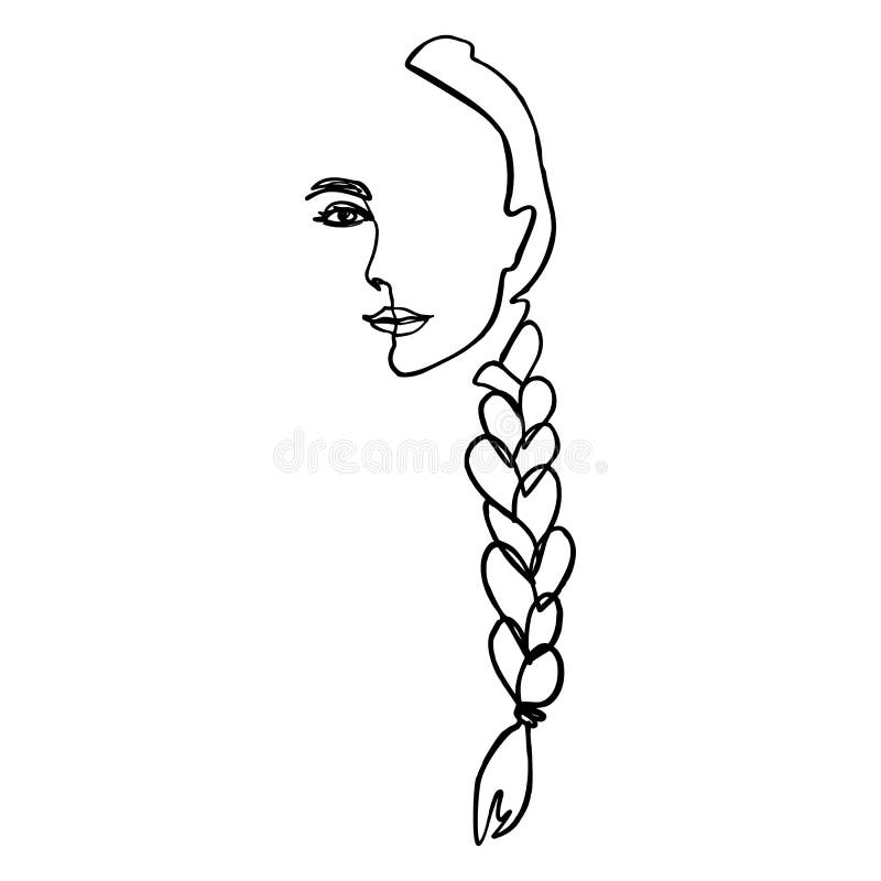 Hair Braid Stock Illustrations 2586 Hair Braid Stock