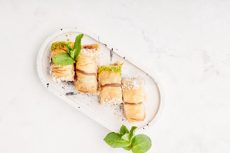 One Of The Most Beautiful Desserts Of Turkish Cuisine Baklava With