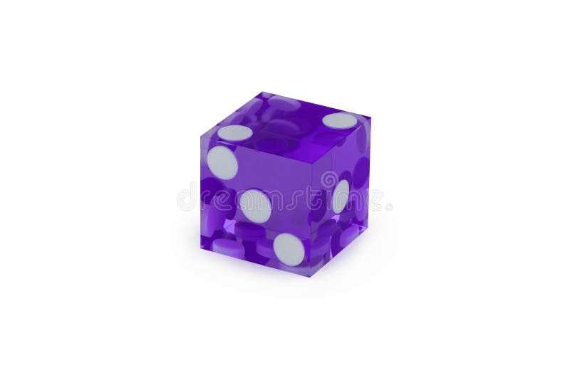 Blank Dice Isolated On White Background Stock Photo, Picture and