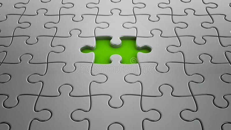 One puzzle piece missing