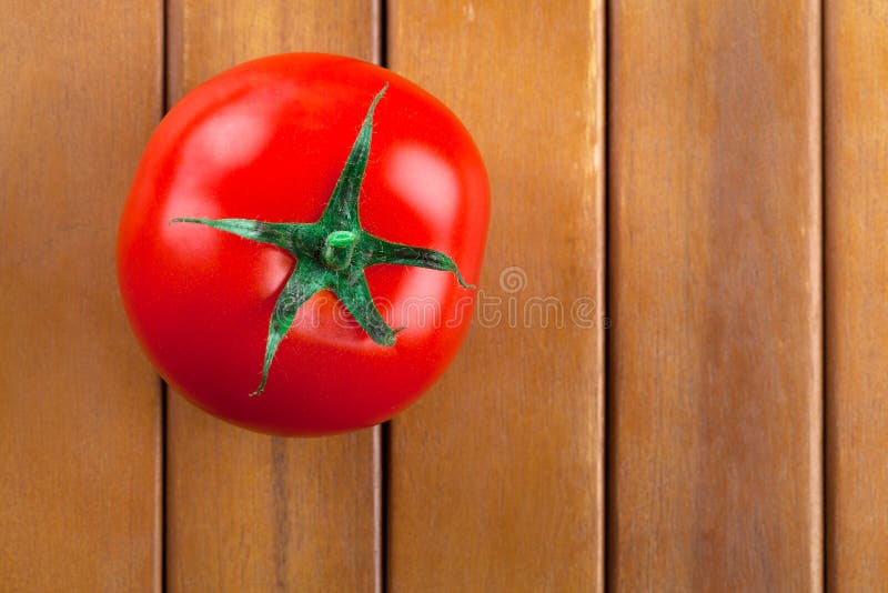 One red tomato