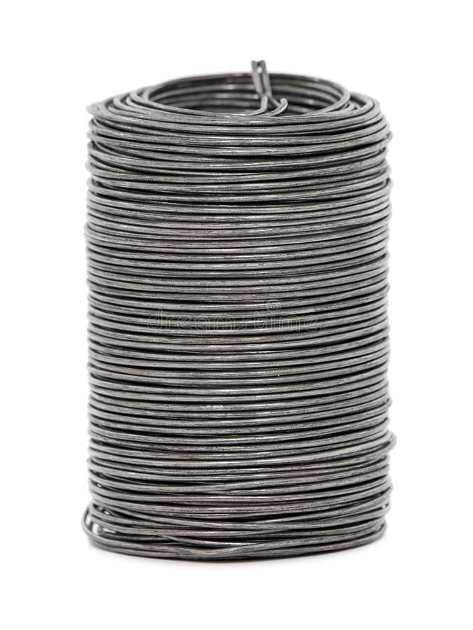 Roll of metal wire stock image. Image of metal, equipment 166929395