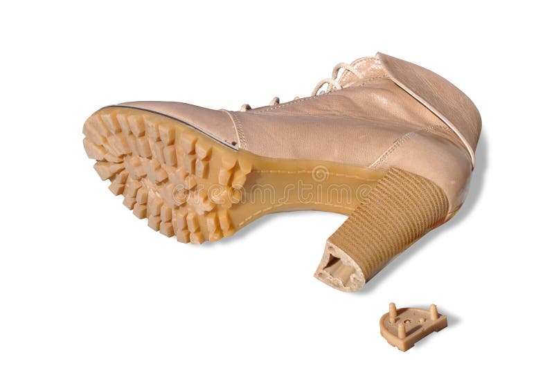 One Shoe with Broken by Heel Stock Image Image of breakage, feminine