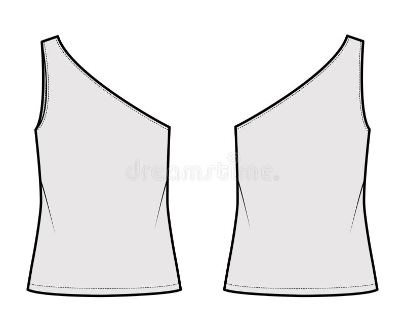 One Shoulder Shirt Stock Illustrations – 366 One Shoulder Shirt Stock ...