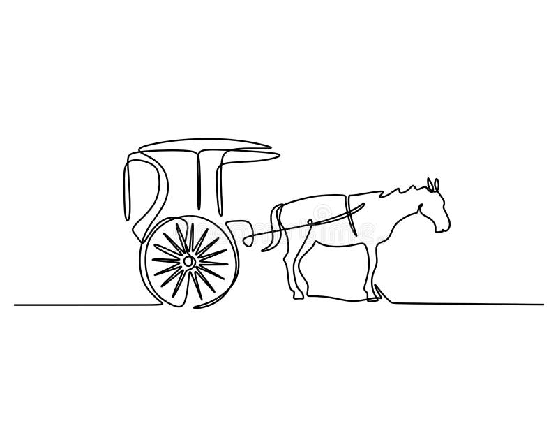 Horse Pulling Wagon Stock Illustrations 67 Horse Pulling Wagon Stock