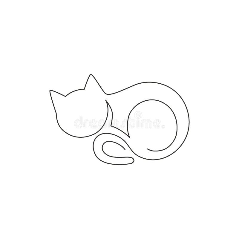 Kitten Line Drawing Stock Illustrations – 26,578 Kitten Line