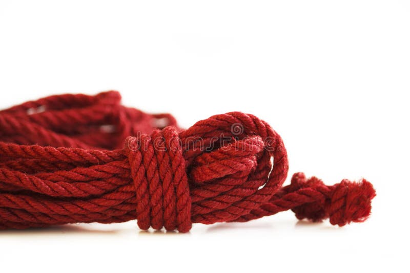 Skein Brown Twine Rope On White Stock Photo 2240079793