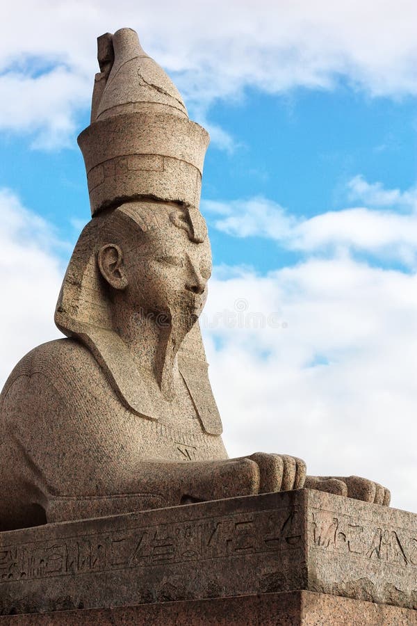 Sphinx stock image. Image of neva, cloud, cityscape, pharaoh 56163773