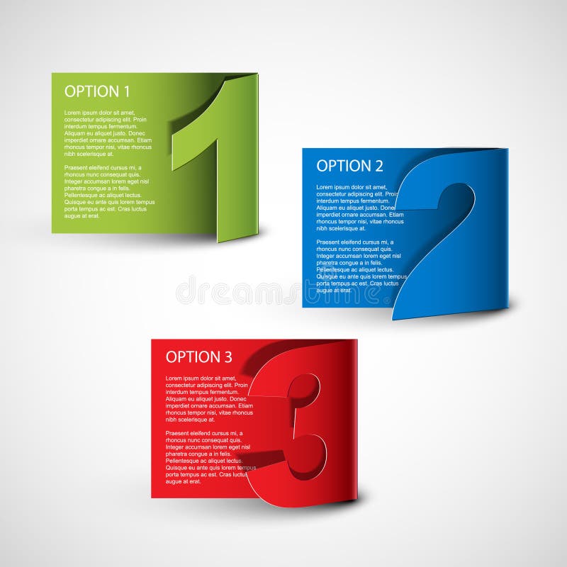 One two thre - vector progress background royalty free illustration