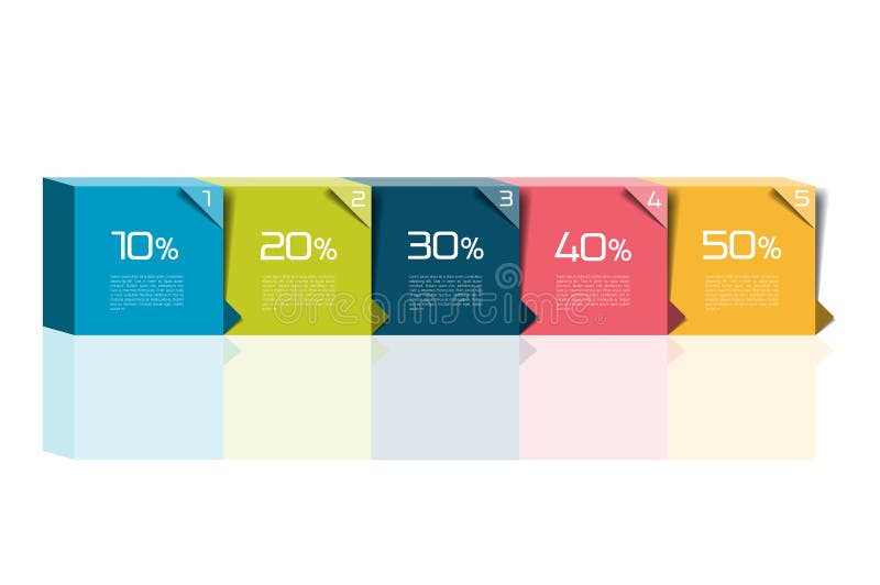 One, two, three, four, five step template. Step by step infographic boxes with numbers and text can be used for workflow layout royalty free illustration One, two, three, four, five step template. Step by step infographic boxes with numbers and text can be used for workflow layout royalty free illustration