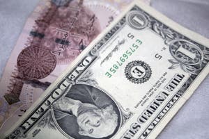 One US Dollar Against The Egyptian Pound Stock Image Image Of White 