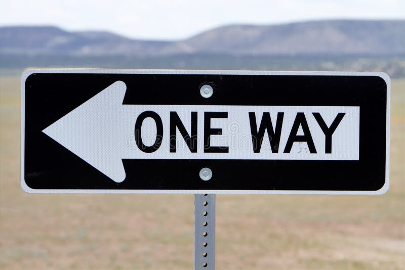 One way road sign stock image. Image of arrow, traffic 16462597