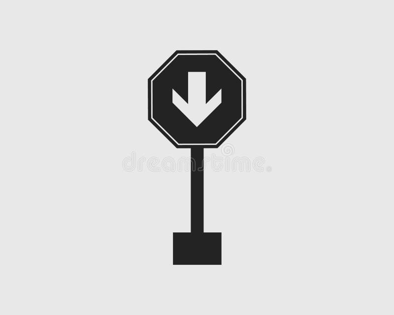 One way street sign icon . stock vector. Illustration of ...
 One Way Street Signs