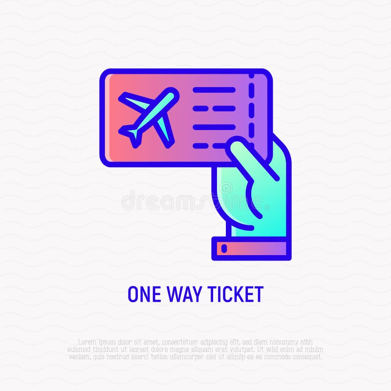 one way airplane ticket