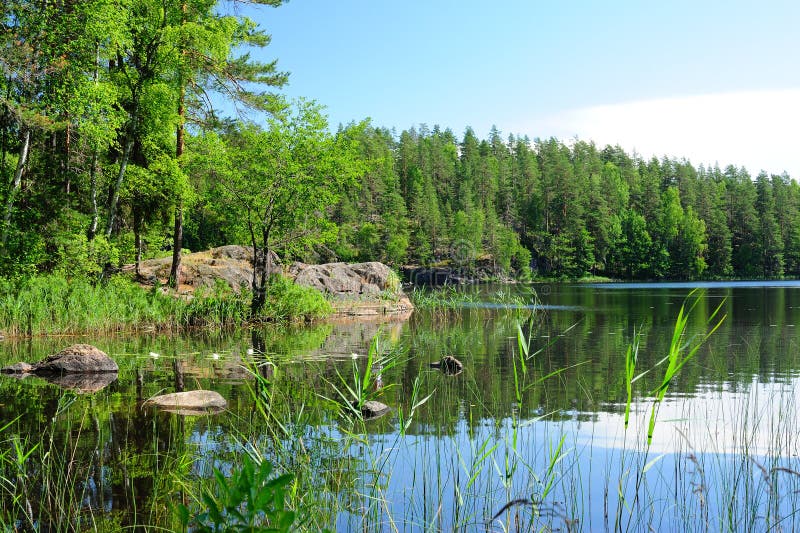 One of the wonderful lakes in Finland