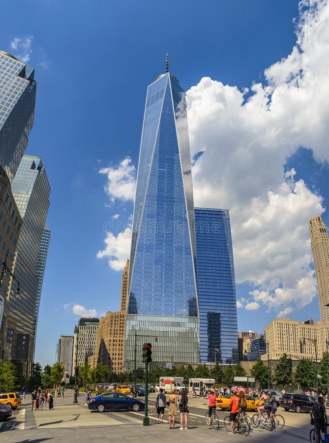 The One World Trade Center or Freedom Tower Located in New York City ...