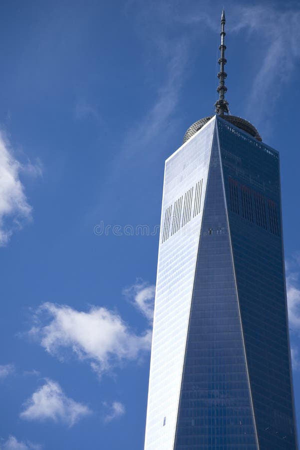 One World Trade Center with surrounding buildings. One World Trade Center with surrounding buildings