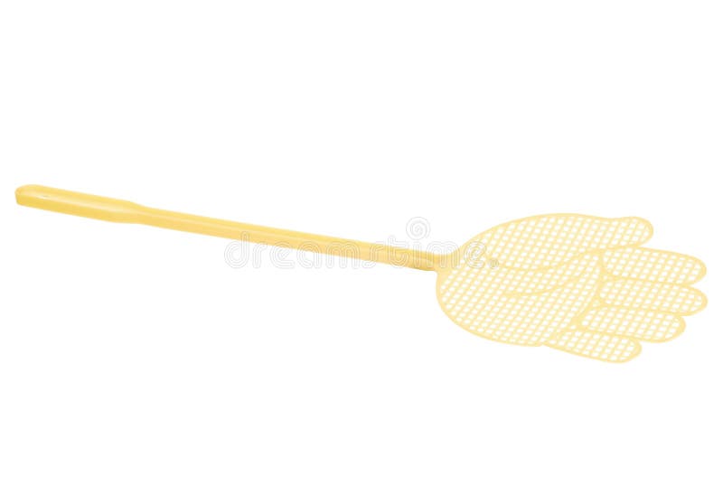 One yellow fly swatter stock image. Image of stick, swatter 54894517