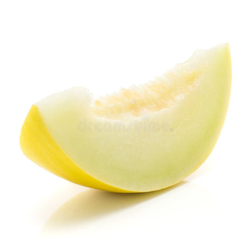 Fresh honeydew melon isolated on white