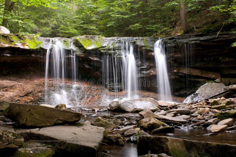 Oneida Falls, Ricketts Glen Pennsylvania Stock Photo Image of flowing