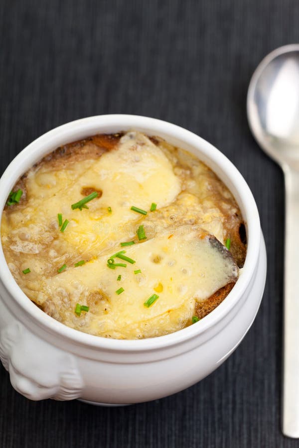 French onion soup stock image. Image of baked, french 13093137