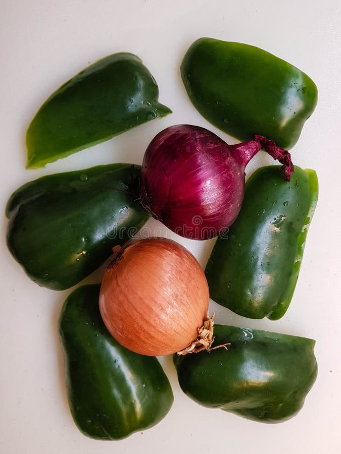 Onions and pepper stock image. Image of cooking, eating 171247955