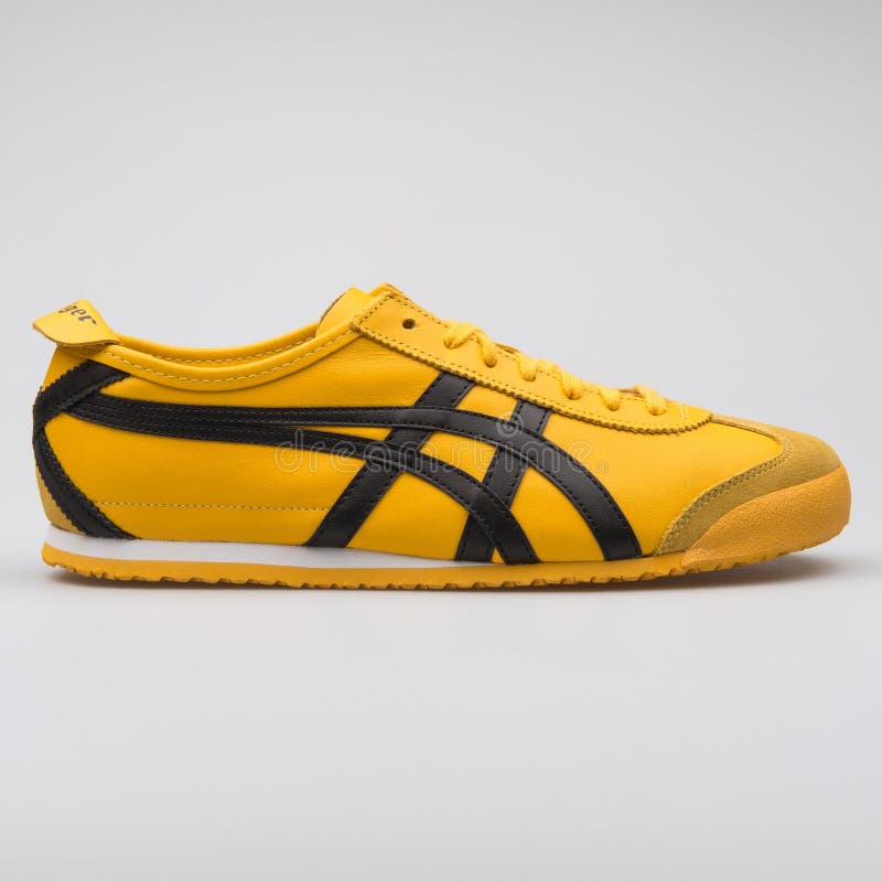 Onitsuka Tiger Mexico 66 Yellow and Black Sneaker Editorial Image ...