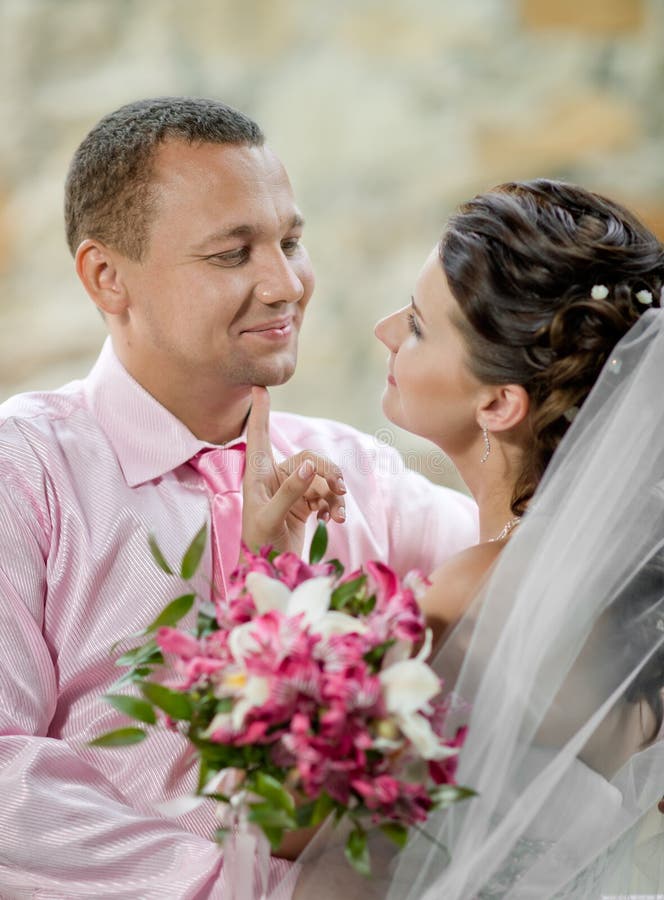 Pasgetrouwd stel stock fotografie