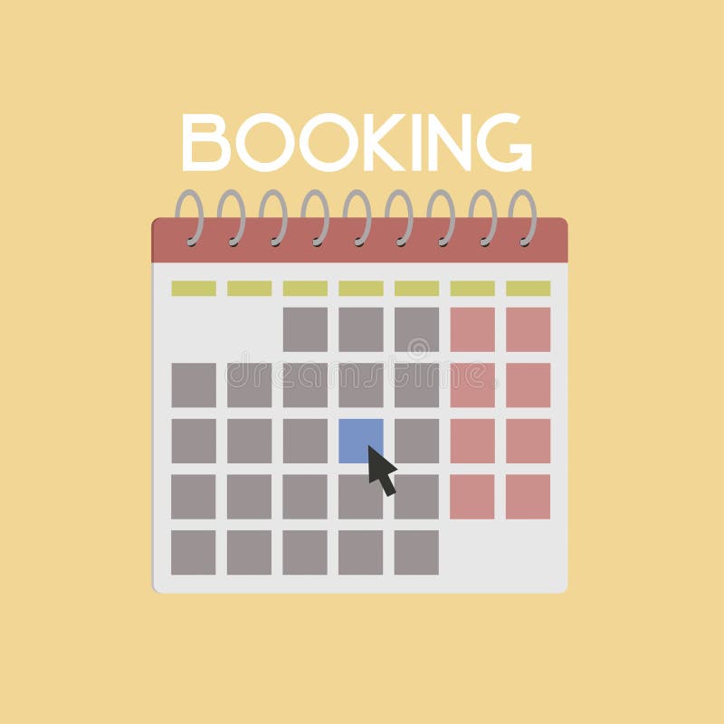 Online Booking Flat Illustration