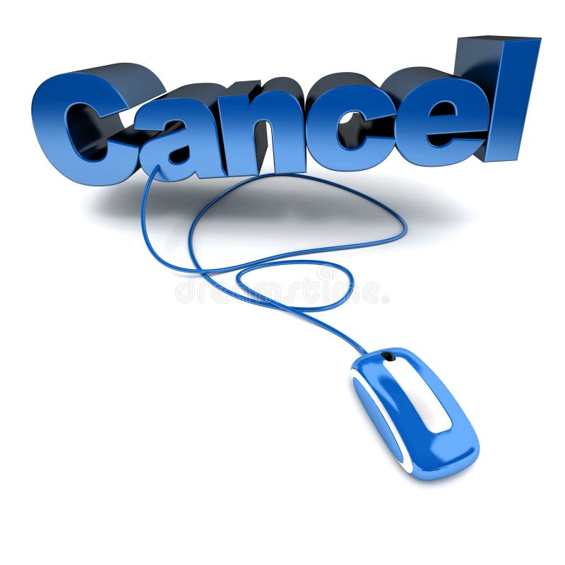 online błękitny cancel royalty ilustracja online błękitny cancel royalty ilustracja