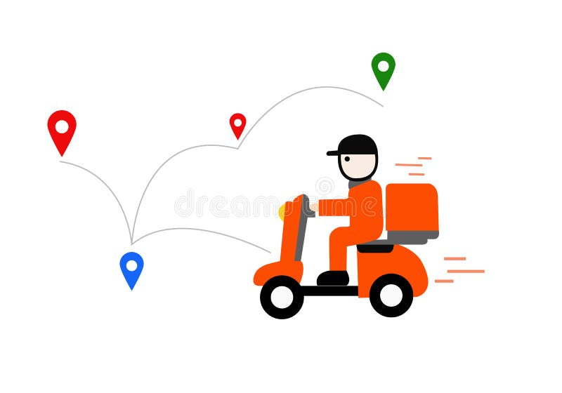 Online Delivery Service Concept, Online Order Tracking, Home & Office