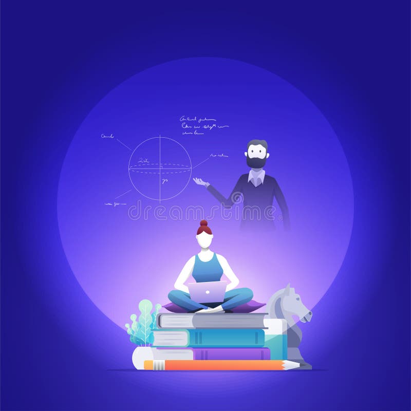 Hologram Teacher is Teaching in a Futuristic Classroom with Online Digital  Communication, Cartoon Style, Generative AI Stock Illustration -  Illustration of cartoon, concept: 269669518