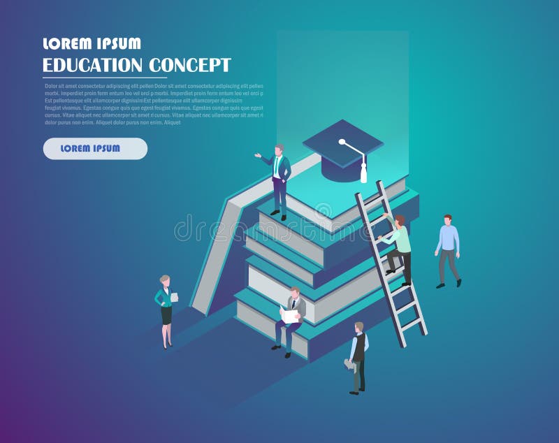 Online edukaci pojęcie ilustracji Online edukaci pojęcie ilustracji