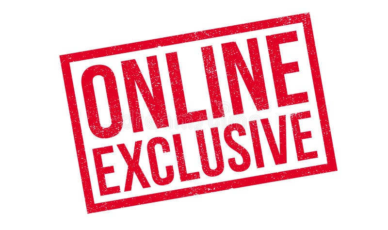 Online Exclusive rubber stamp royalty free stock photography Online Exclusive rubber stamp royalty free stock photography