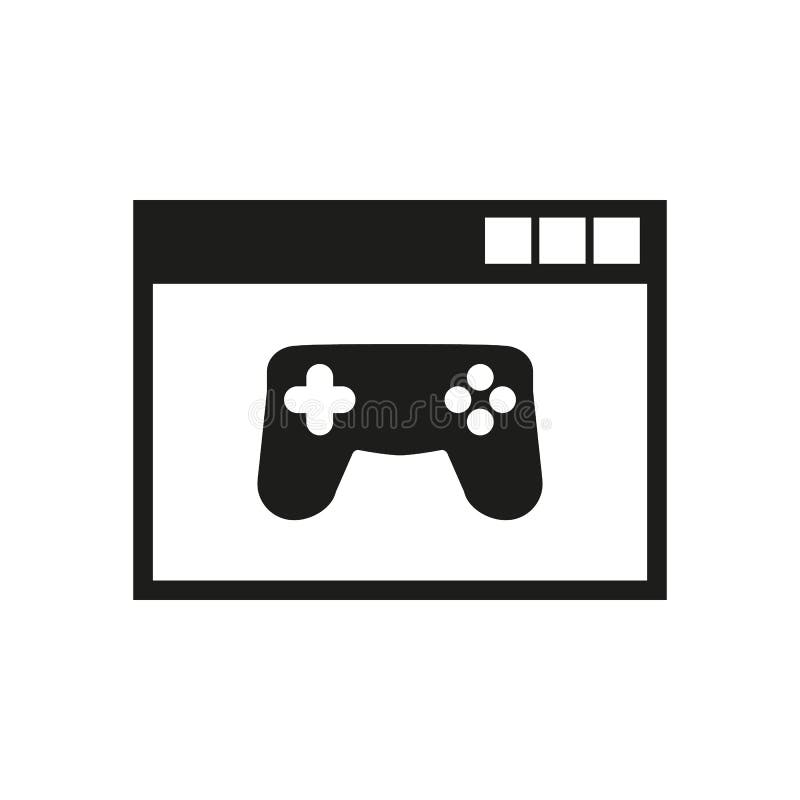 Flat Joystick Icon. Vector Illustration. Gaming. Online Game. Stock Clipart, Royalty-Free