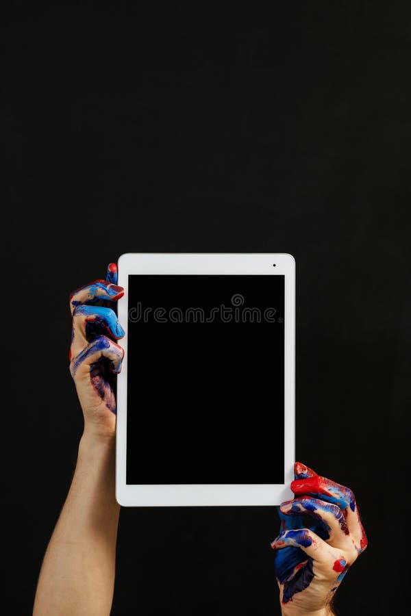 Online kunstacademie het schilderen tablet grafisch ontwerp royalty-vrije stock foto Online kunstacademie het schilderen tablet grafisch ontwerp royalty-vrije stock foto