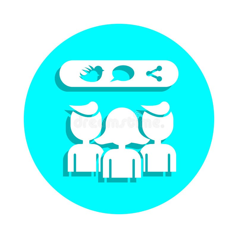 Online marketing, friends badge icon. Simple thin line, outline vector of online marketing icons for ui and ux, website or mobile vector illustration Online marketing, friends badge icon. Simple thin line, outline vector of online marketing icons for ui and ux, website or mobile vector illustration
