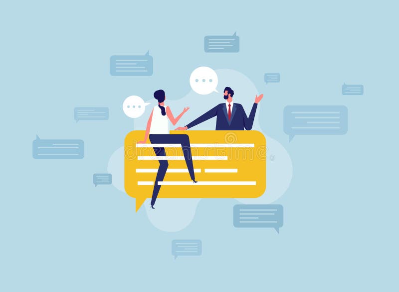 Online meeting or conference video to discuss work royalty free illustration