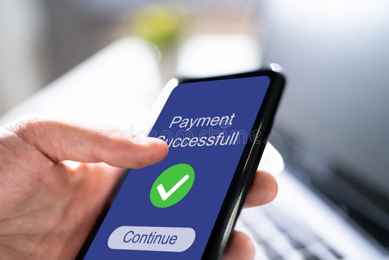 Online Money Transfer Confirmed Stock Photo Image of conformation