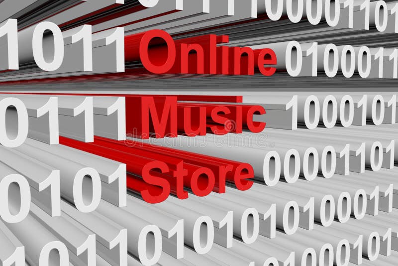Online music store stock illustration. Illustration of service 83864419