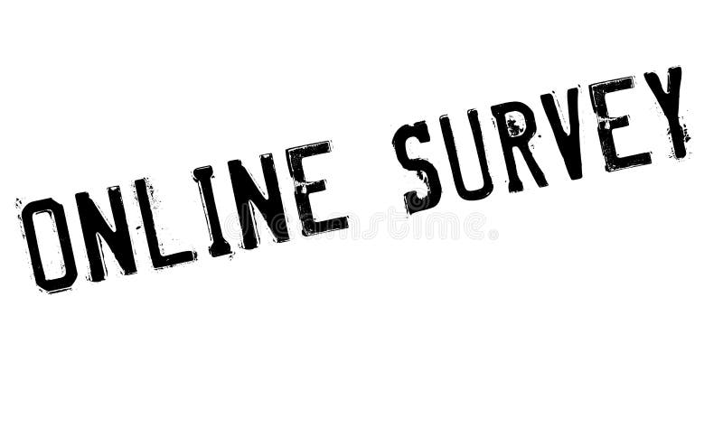 Online onderzoekszegel stock illustratie