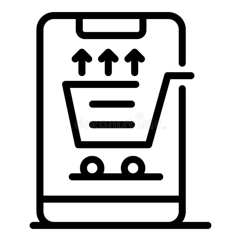Download Online Orders Icon Outline Style Stock Vector Illustration Of Commercial Application 186684275