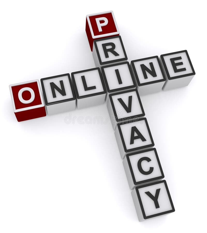 Online privacy word block royalty free illustration Online privacy word block royalty free illustration