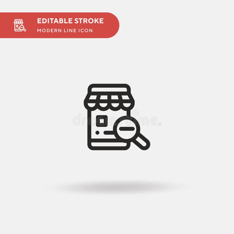 Online Shop Simple vector icon. Illustration symbol design template for web mobile UI element. Perfect color modern pictogram on stock illustration
