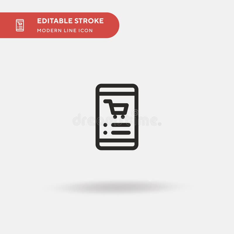 Online Shop Simple vector icon. Illustration symbol design template for web mobile UI element. Perfect color modern pictogram on vector illustration